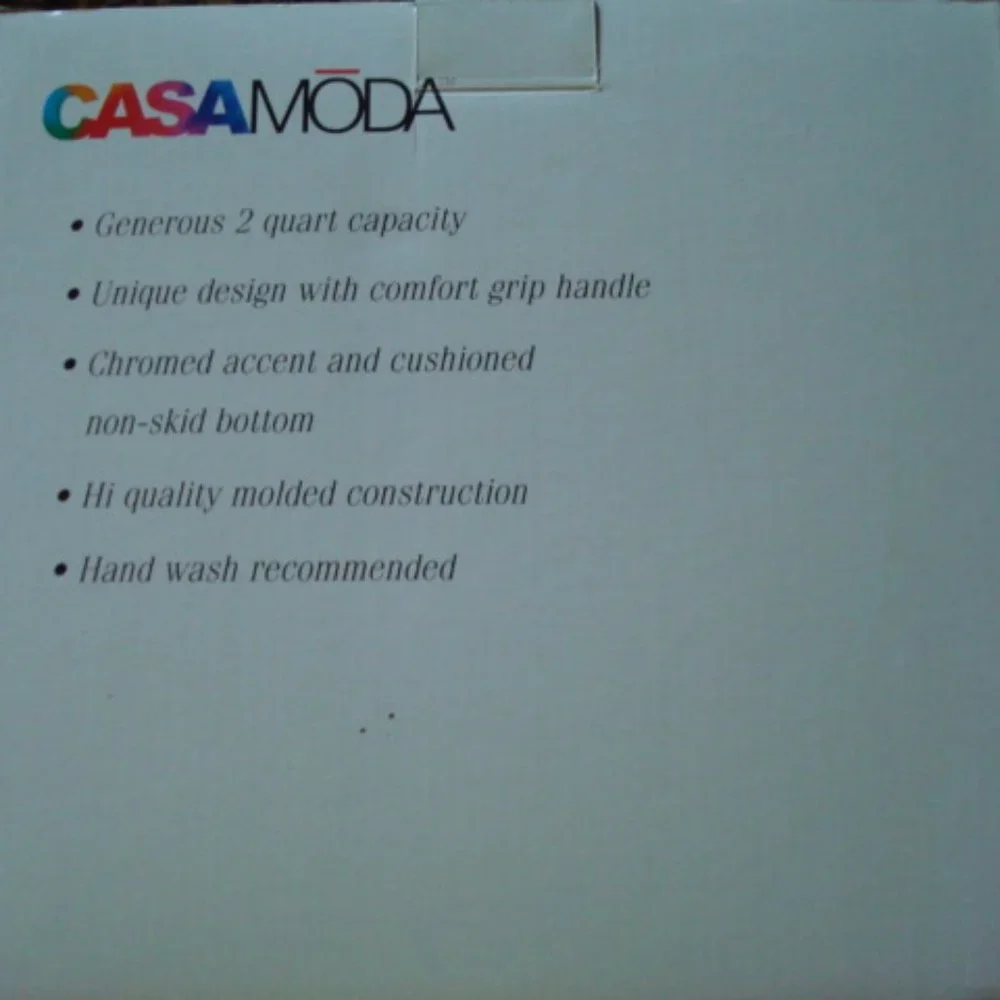 NIB Casamoda 2QT Plastic Pitcher
